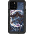 Gothic Moon with Bats and Flowers by Sarah Richter iPhone 12 Pro Max Waterproof Case