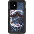 Gothic Moon with Bats and Flowers by Sarah Richter iPhone 12 Waterproof Case