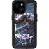 Gothic Moon with Bats and Flowers by Sarah Richter iPhone 13 Mini Waterproof Case
