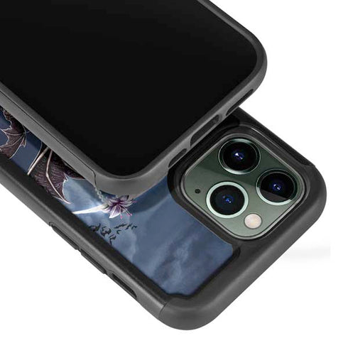 Gothic Moon with Bats and Flowers by Sarah Richter iPhone 13 Pro Cargo Case