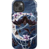 Gothic Moon with Bats and Flowers by Sarah Richter iPhone 14 Impact Case
