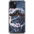 Gothic Moon with Bats and Flowers by Sarah Richter iPhone 14 Plus Clear Case