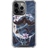 Gothic Moon with Bats and Flowers by Sarah Richter iPhone 14 Pro Clear Case