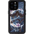 Gothic Moon with Bats and Flowers by Sarah Richter iPhone 14 Pro Max Waterproof Case