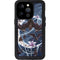 Gothic Moon with Bats and Flowers by Sarah Richter iPhone 14 Pro Waterproof Case