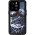 Gothic Moon with Bats and Flowers by Sarah Richter iPhone 14 Pro Waterproof Case