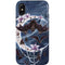 Gothic Moon with Bats and Flowers by Sarah Richter iPhone X Pro Case