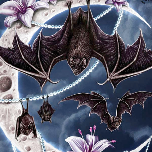 Gothic Moon with Bats and Flowers by Sarah Richter iPhone X Pro Case