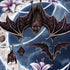Gothic Moon with Bats and Flowers by Sarah Richter iPhone X Pro Case