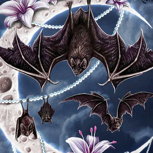 Gothic Moon with Bats and Flowers by Sarah Richter iPhone XS Max Skin