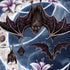 Gothic Moon with Bats and Flowers by Sarah Richter iPhone XS Pro Case