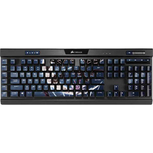 Gothic Moon with Bats and Flowers by Sarah Richter K95 RGB PLATINUM Mechanical Gaming Keyboard Skin