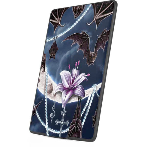 Gothic Moon with Bats and Flowers by Sarah Richter Amazon Kindle Skin