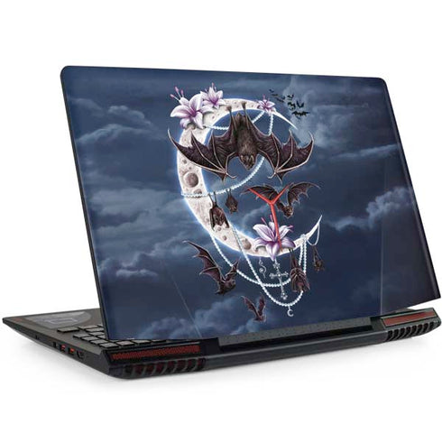 Gothic Moon with Bats and Flowers by Sarah Richter Legion Y720 Skin