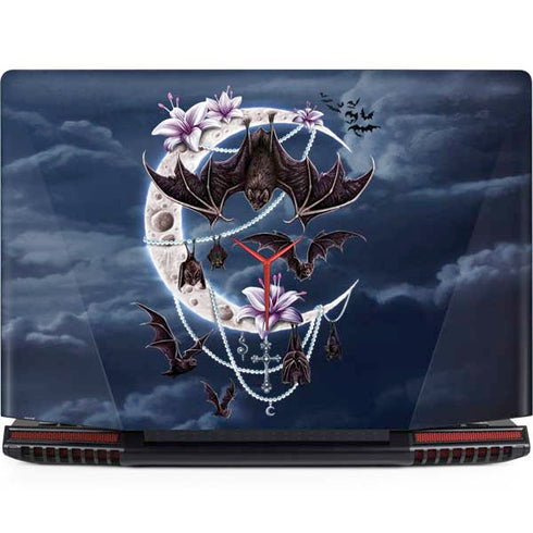 Gothic Moon with Bats and Flowers by Sarah Richter Legion Y720 Skin