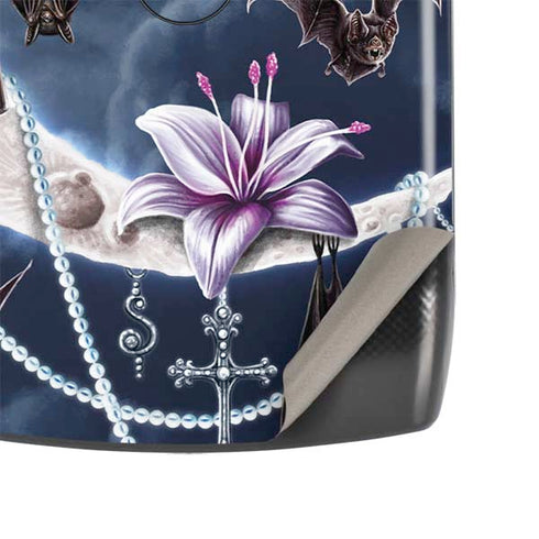 Gothic Moon with Bats and Flowers by Sarah Richter Motorola RAZR Skin