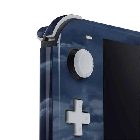 Gothic Moon with Bats and Flowers by Sarah Richter Nintendo Switch Lite Skin