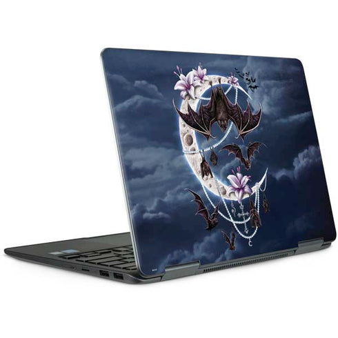 Gothic Moon with Bats and Flowers by Sarah Richter Notebook 9 Pro 13in (2017) Skin