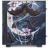 Gothic Moon with Bats and Flowers by Sarah Richter NZXT H510 Compact ATX Mid-Tower Case Skin
