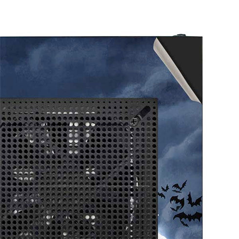 Gothic Moon with Bats and Flowers by Sarah Richter NZXT H510 Compact ATX Mid-Tower Case Skin
