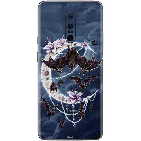 Gothic Moon with Bats and Flowers by Sarah Richter OnePlus 7 Pro Skin