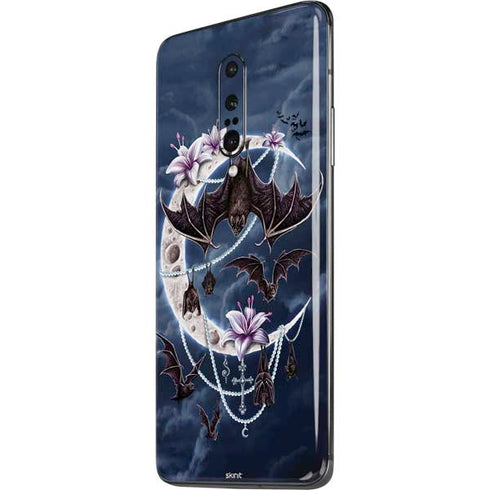 Gothic Moon with Bats and Flowers by Sarah Richter OnePlus 7 Pro Skin