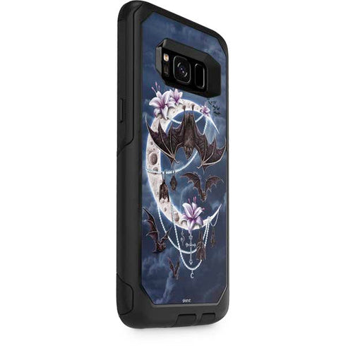 Gothic Moon with Bats and Flowers by Sarah Richter Otterbox Commuter Galaxy Skin