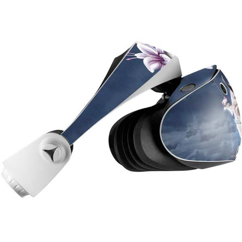 Gothic Moon with Bats and Flowers by Sarah Richter PlayStation VR2 Skin