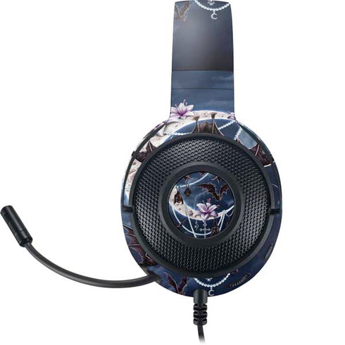 Gothic Moon with Bats and Flowers by Sarah Richter Razer Kraken X Skin