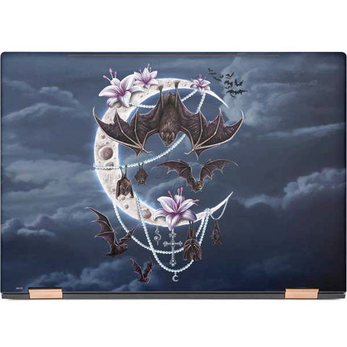 Gothic Moon with Bats and Flowers by Sarah Richter HP Spectre Skin