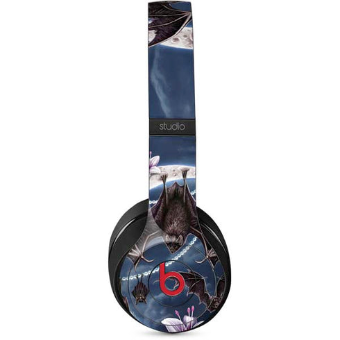 Gothic Moon with Bats and Flowers by Sarah Richter Studio Wireless Skin