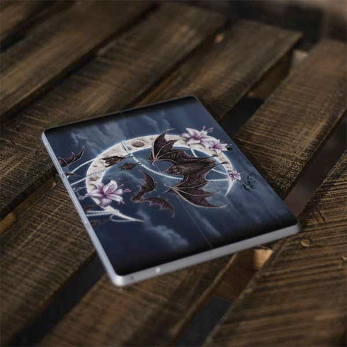 Gothic Moon with Bats and Flowers by Sarah Richter Surface Go Skin