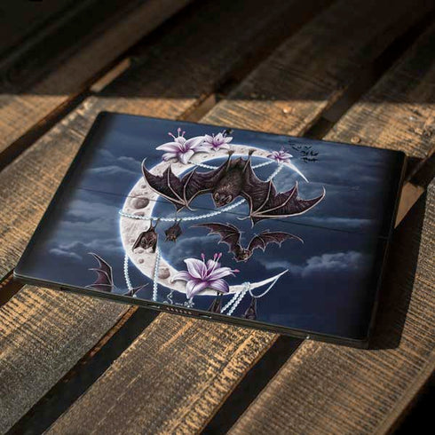 Gothic Moon with Bats and Flowers by Sarah Richter Surface Pro 7 Skin
