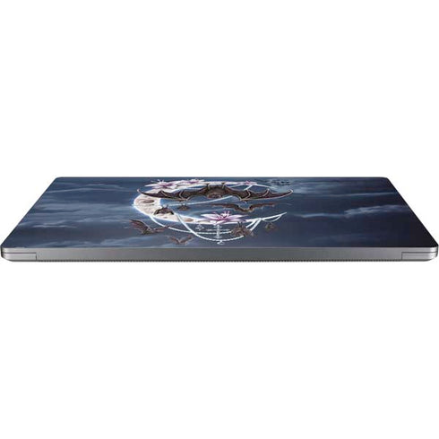 Gothic Moon with Bats and Flowers by Sarah Richter Universal Laptop 14in (11.4 x 8.2in) Skin