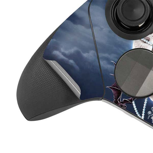 Gothic Moon with Bats and Flowers by Sarah Richter Xbox Elite Wireless Controller Series 2 Skin