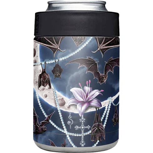 Gothic Moon with Bats and Flowers by Sarah Richter Yeti Colster Can Insulator Skin