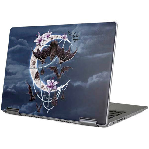 Gothic Moon with Bats and Flowers by Sarah Richter Yoga 710 14in Skin