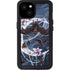 Gothic Moon with Bats and Flowers by Sarah Richter iPhone 15 Plus Waterproof Case