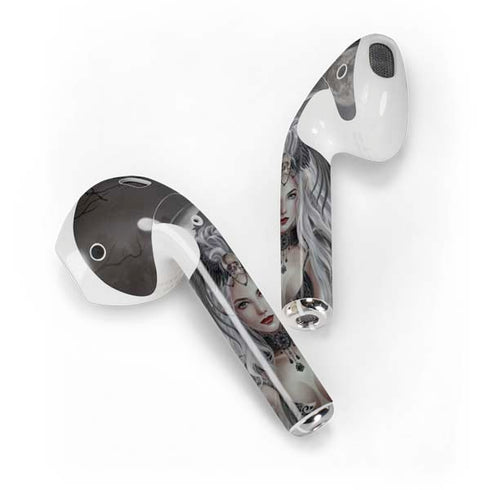 Gothic Princess with Silver Dragon by Nene Thomas Apple AirPods 2 Skin