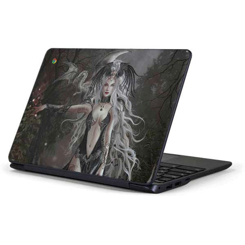 Gothic Princess with Silver Dragon by Nene Thomas Samsung Chromebook Skin