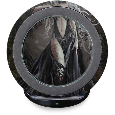 Gothic Princess with Silver Dragon by Nene Thomas Fast Charge Wireless Charging Stand Skin