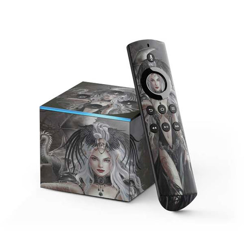 Gothic Princess with Silver Dragon by Nene Thomas Fire TV Cube Skin