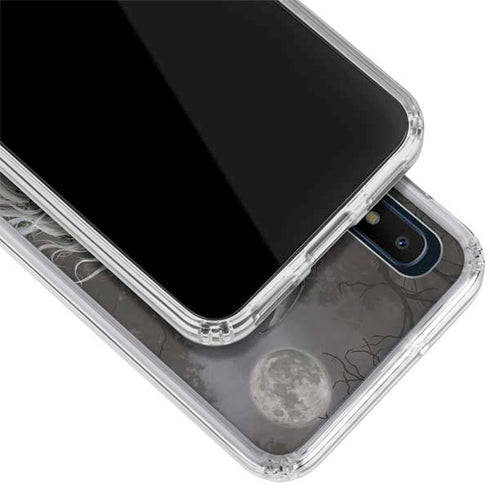 Gothic Princess with Silver Dragon by Nene Thomas Galaxy A10e Clear Case