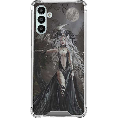Gothic Princess with Silver Dragon by Nene Thomas Galaxy A13 5G Clear Case