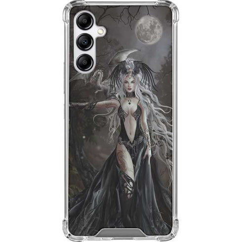 Gothic Princess with Silver Dragon by Nene Thomas Galaxy A14 5G Clear Case