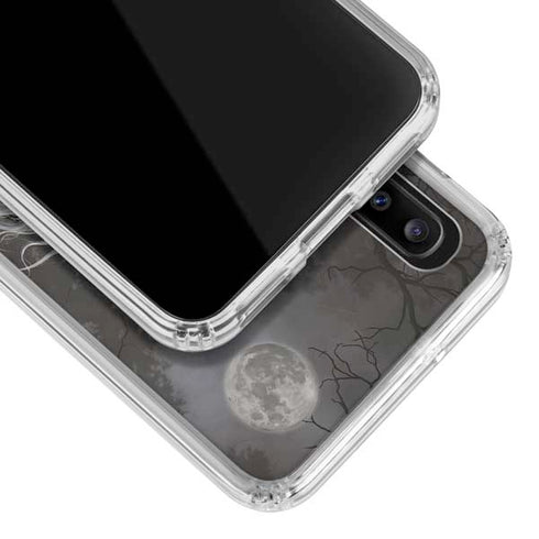 Gothic Princess with Silver Dragon by Nene Thomas Galaxy A30 Clear Case