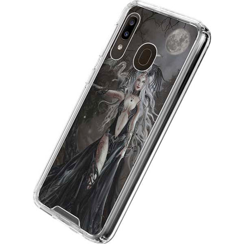 Gothic Princess with Silver Dragon by Nene Thomas Galaxy A30 Clear Case
