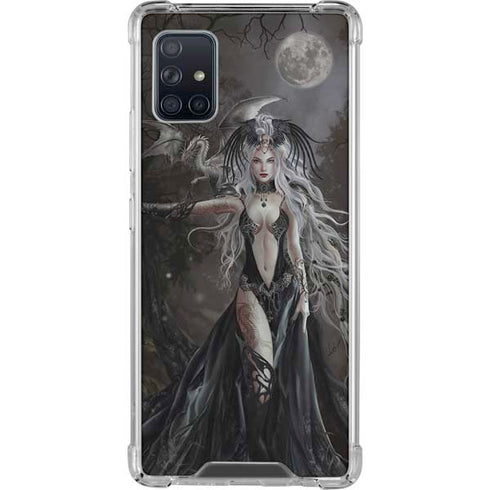 Gothic Princess with Silver Dragon by Nene Thomas Galaxy A51 5G Clear Case