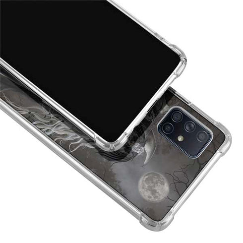 Gothic Princess with Silver Dragon by Nene Thomas Galaxy A51 5G Clear Case