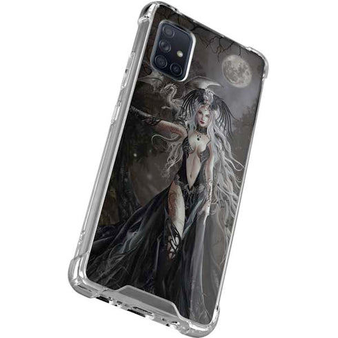 Gothic Princess with Silver Dragon by Nene Thomas Galaxy A51 5G Clear Case